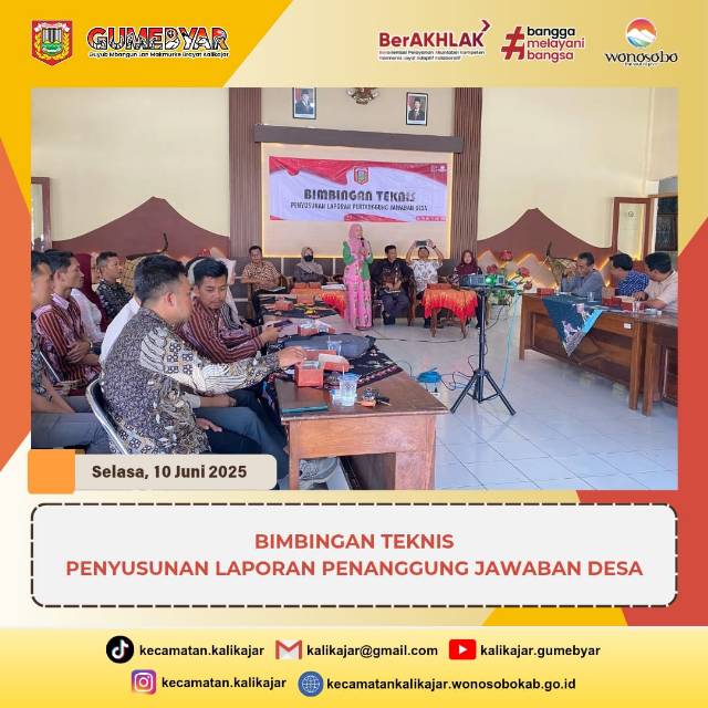 BIMBINGAN TEKNIS PENYUSUNAN LAPORAN PENANGGUNG JAWABAN DESA